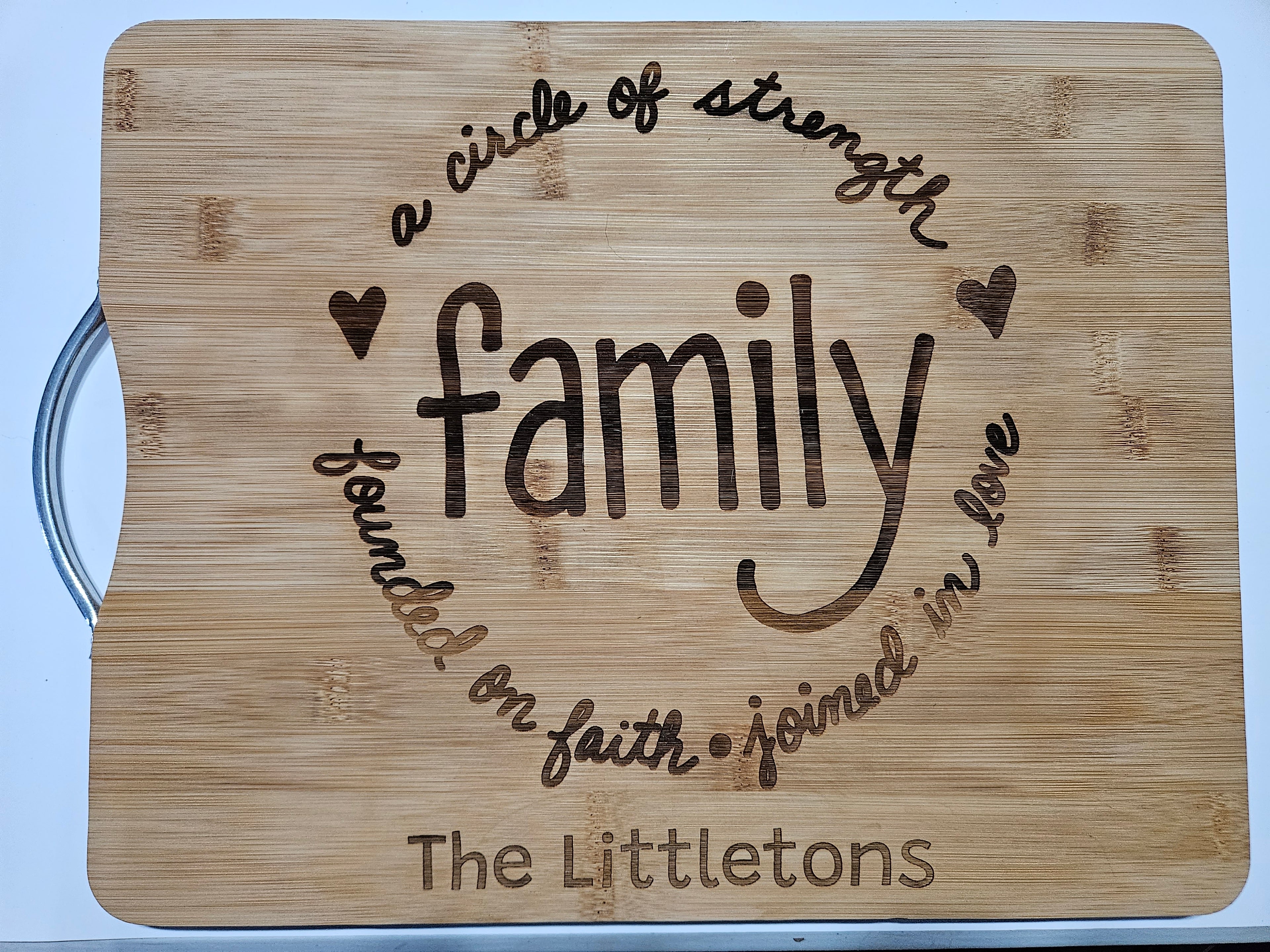 Personalised chopping boards