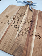 Personalised chopping boards