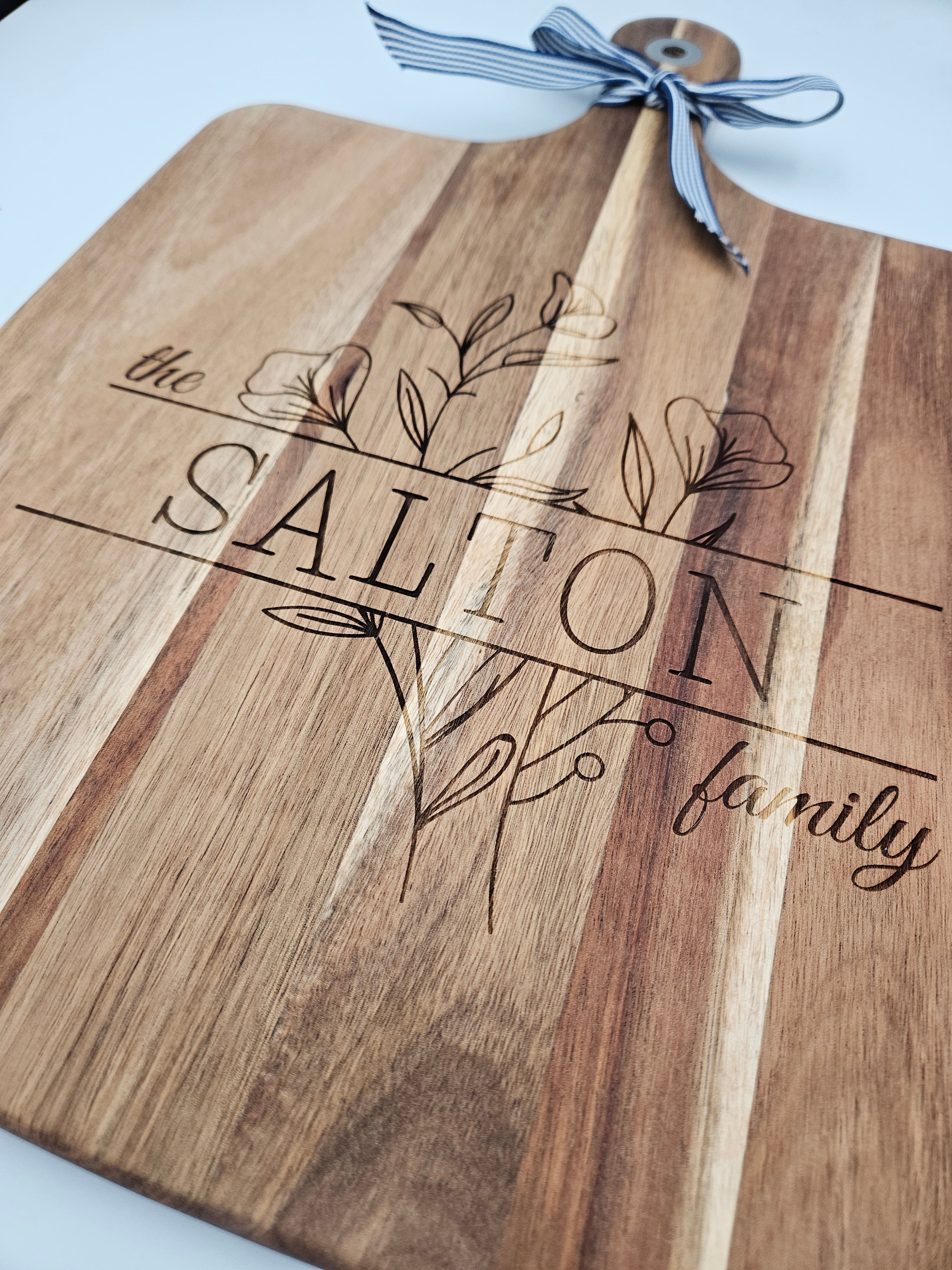 Personalised chopping boards