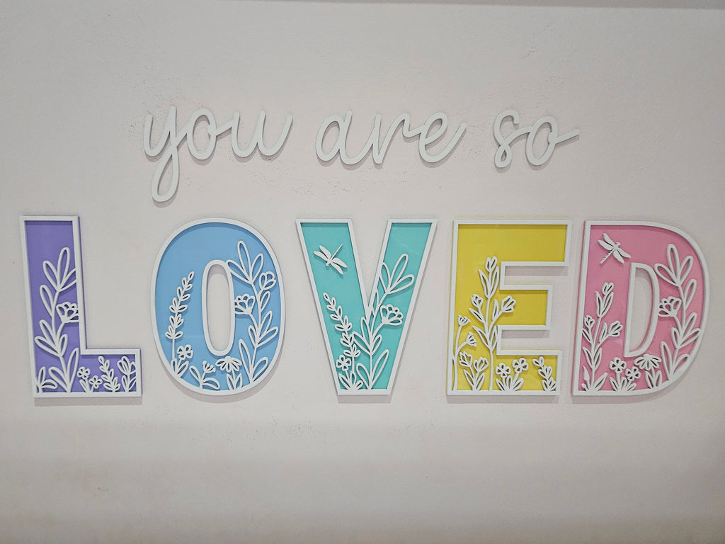 You are so loved wall quote