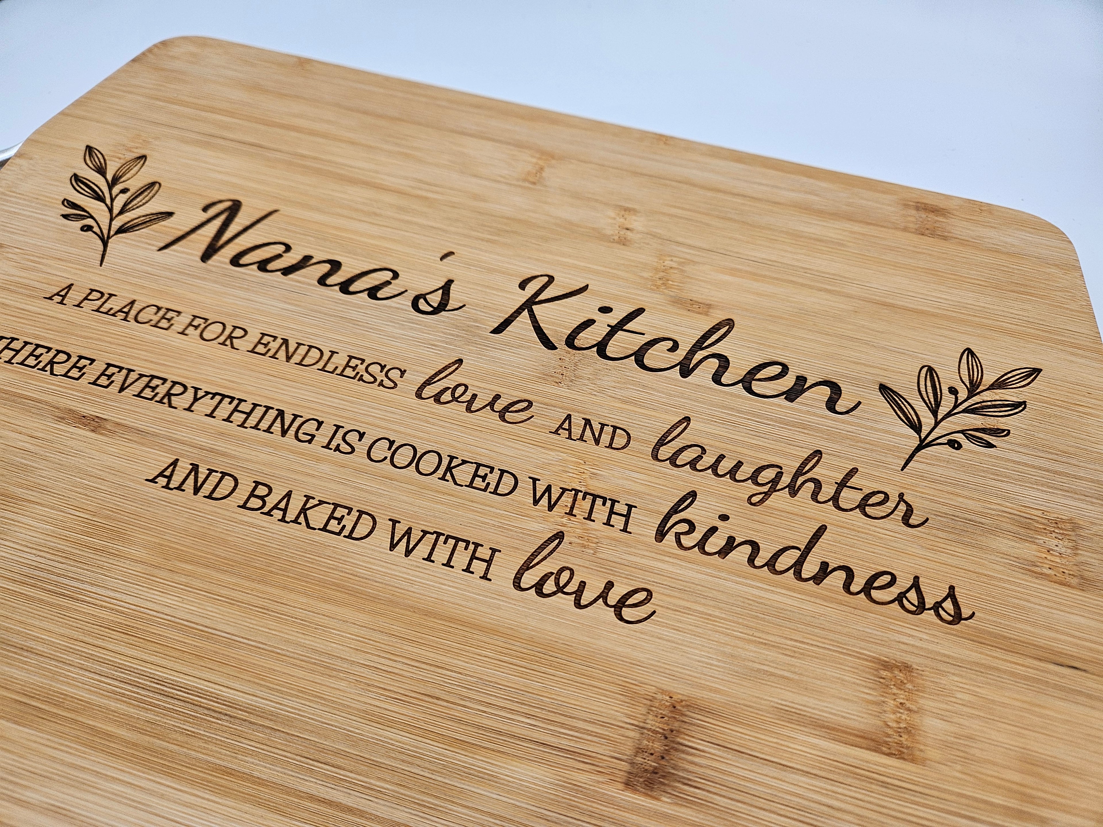 Personalised chopping boards