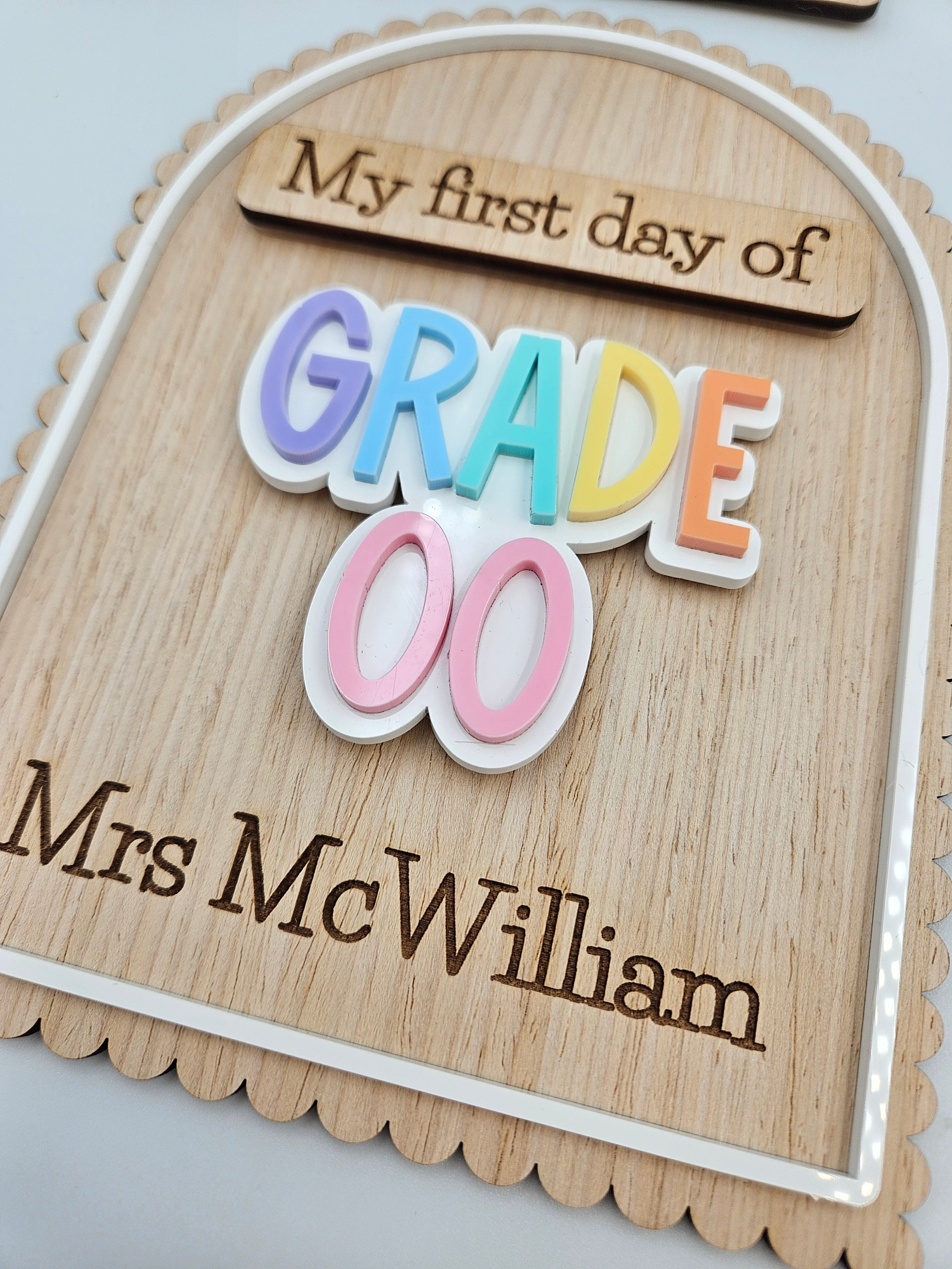 Classroom First day / Last day boards