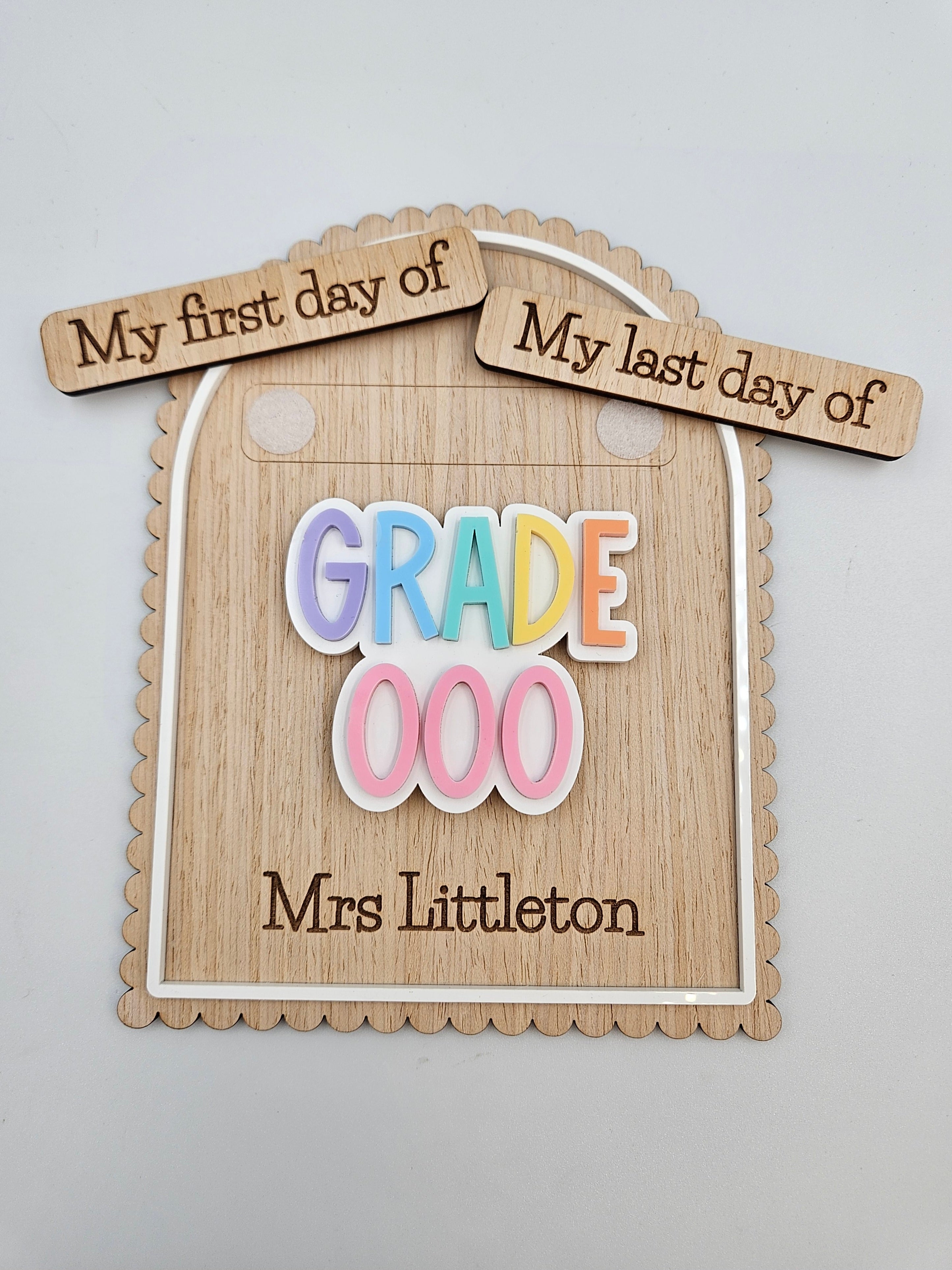 Classroom First day / Last day boards
