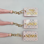 Teacher heart keyring