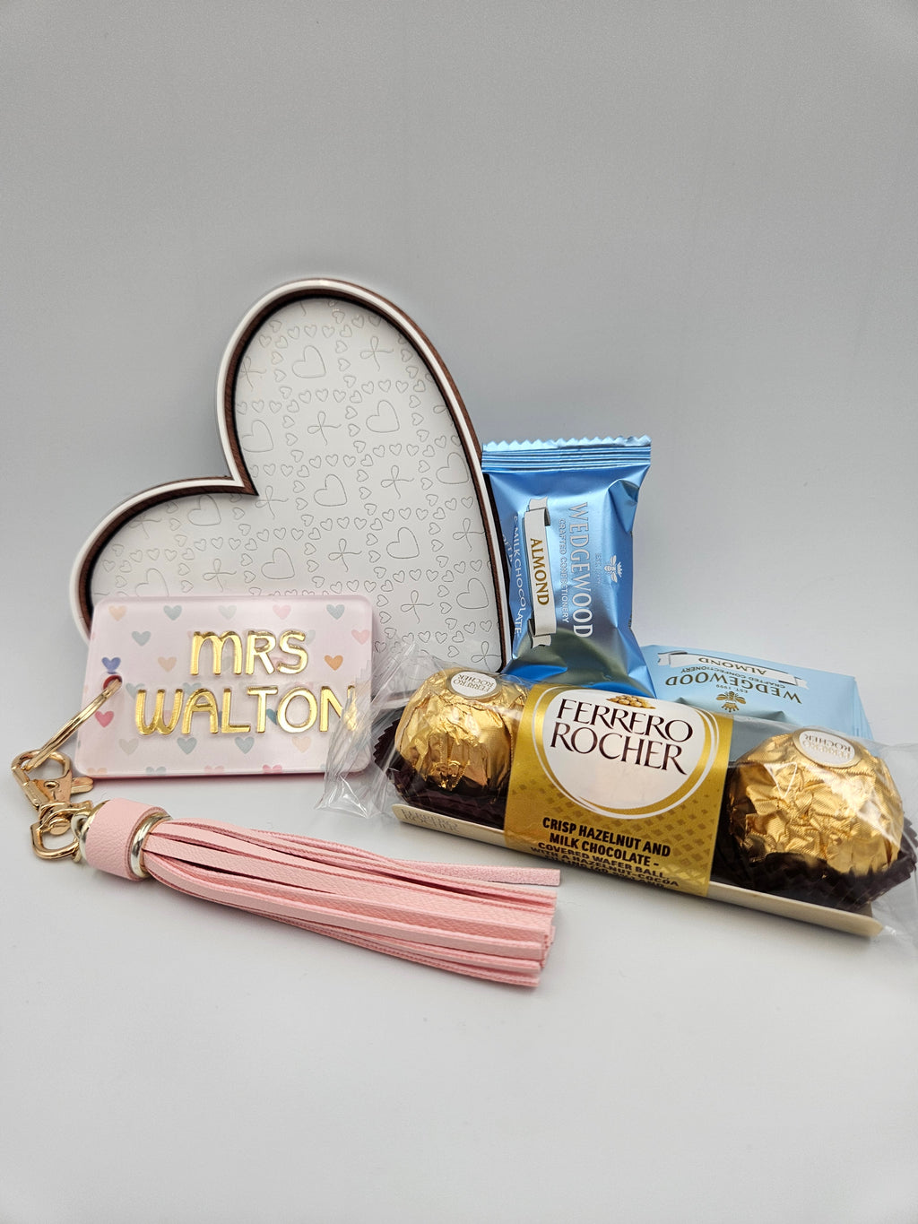 Teacher heart keyring