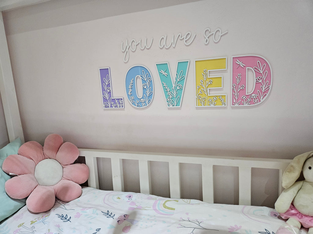 You are so loved wall quote