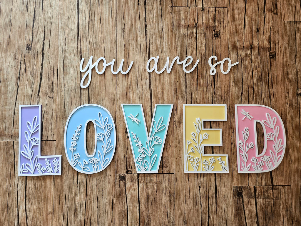 You are so loved wall quote