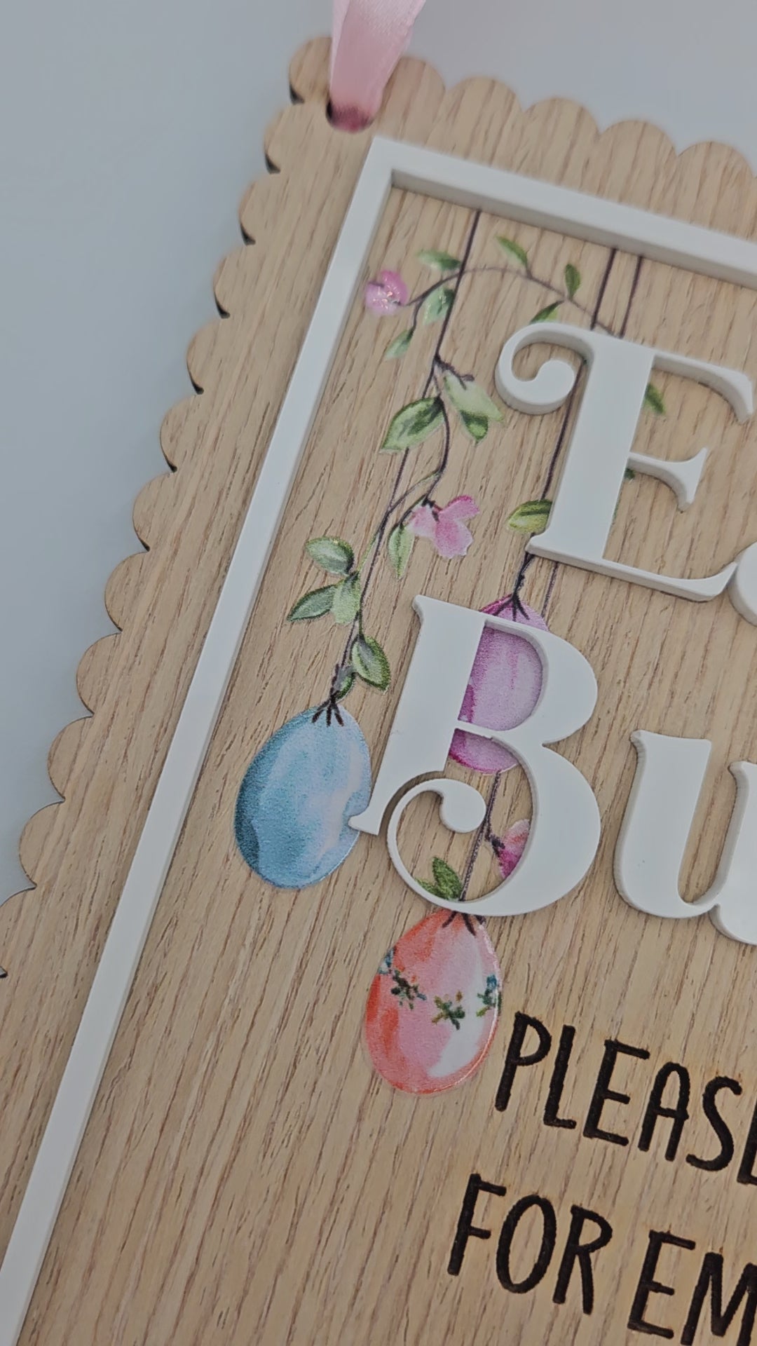 Easter bunny stop here sign