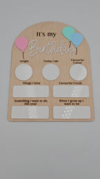 Birthday Memory Board