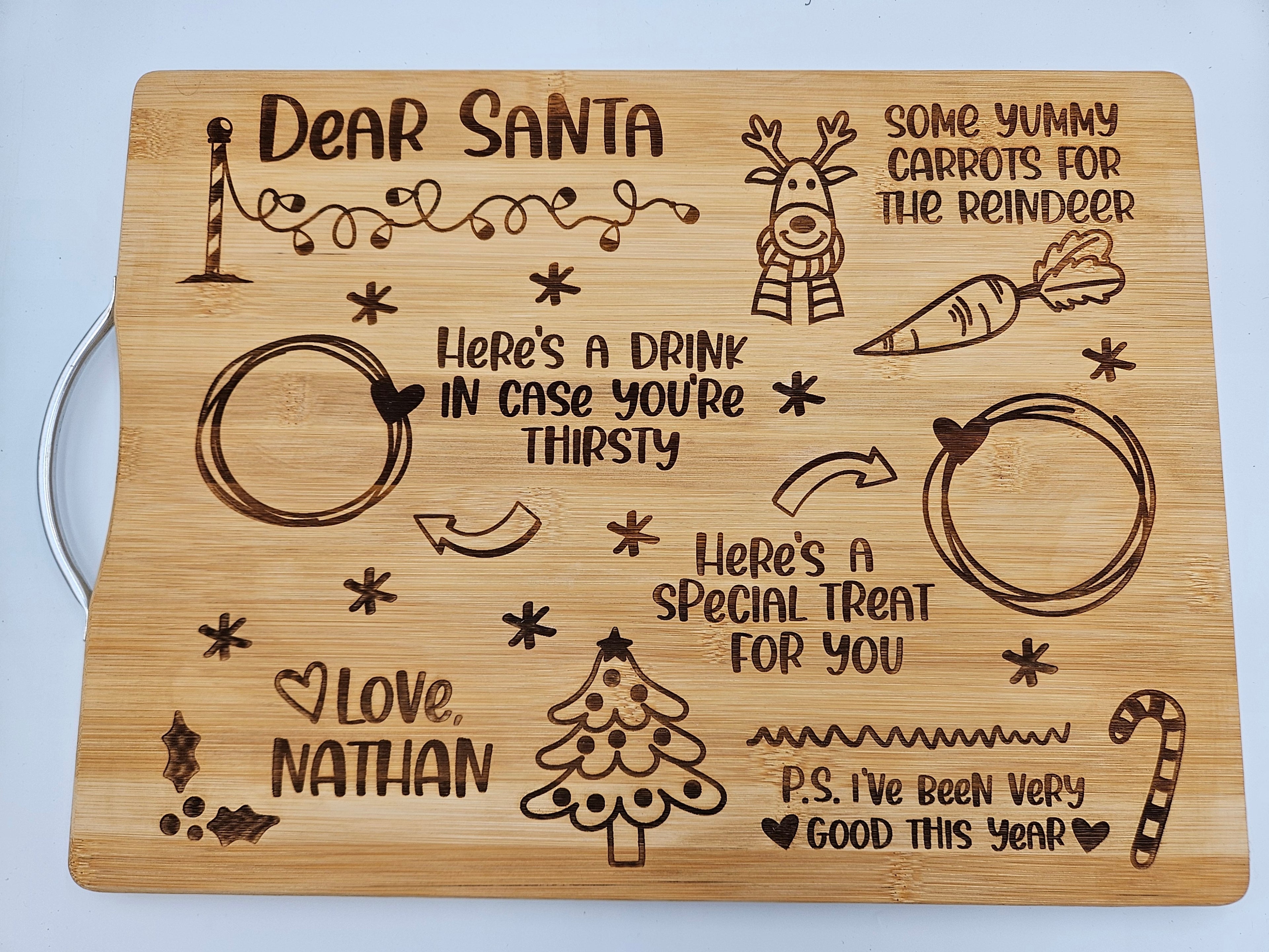 Santa snack board