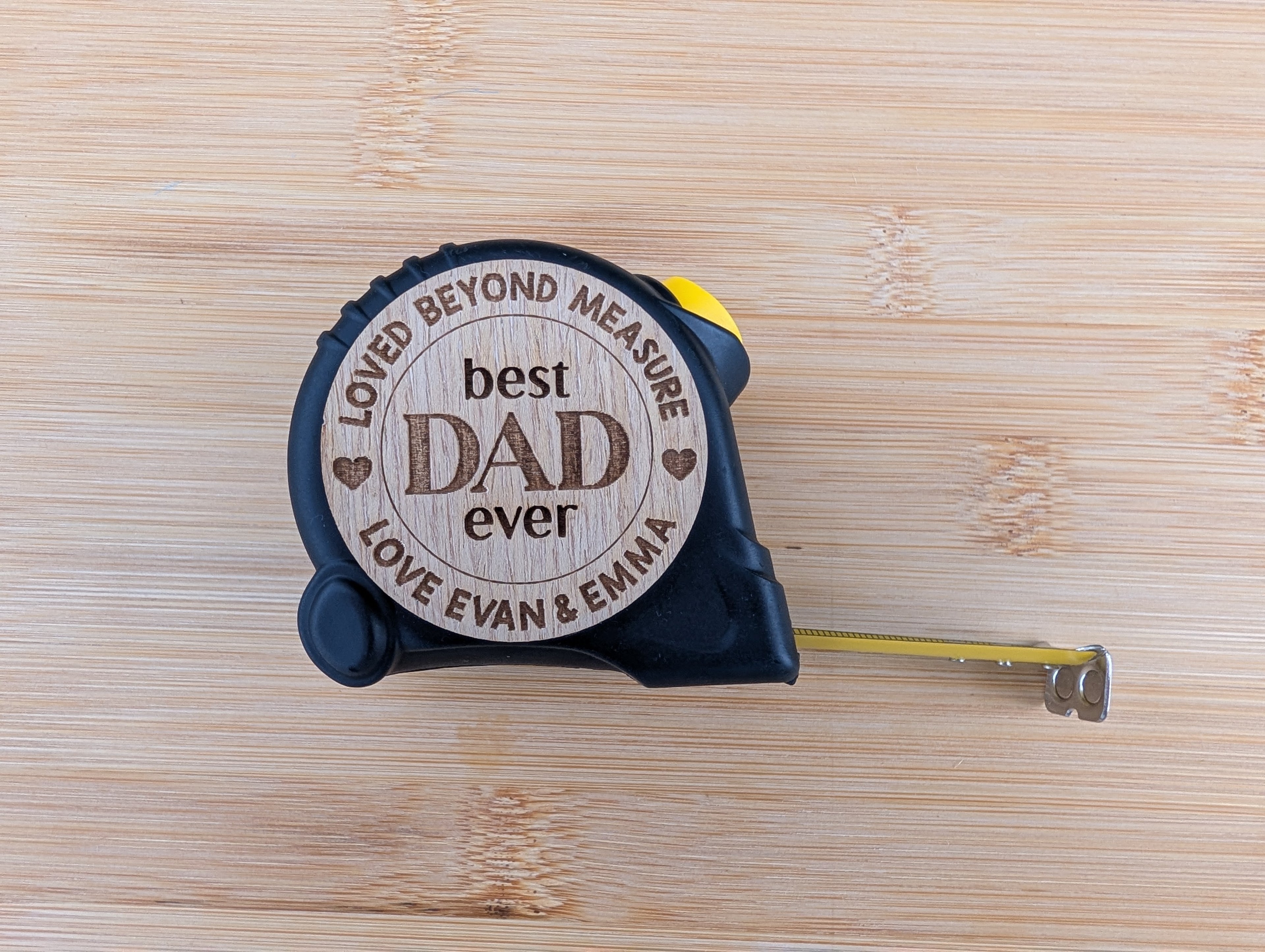 Loved Beyond Measure personalised tape measure (3m)