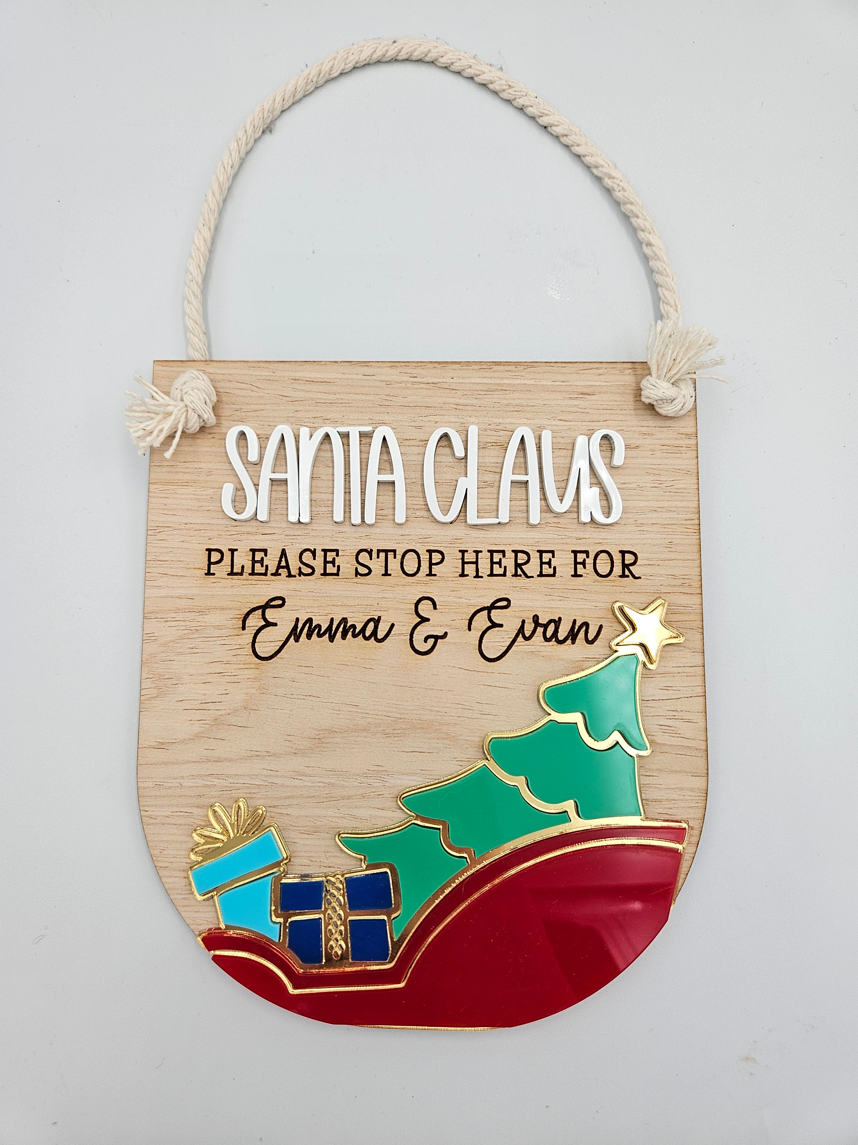 Personalised Christmas Door Sign