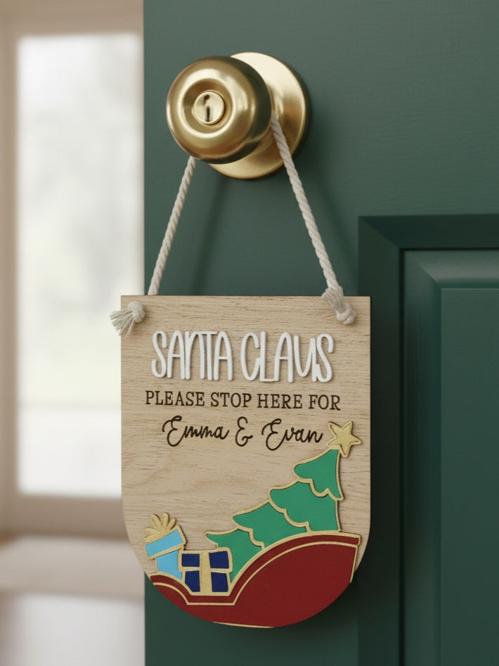 Personalised Christmas Door Sign