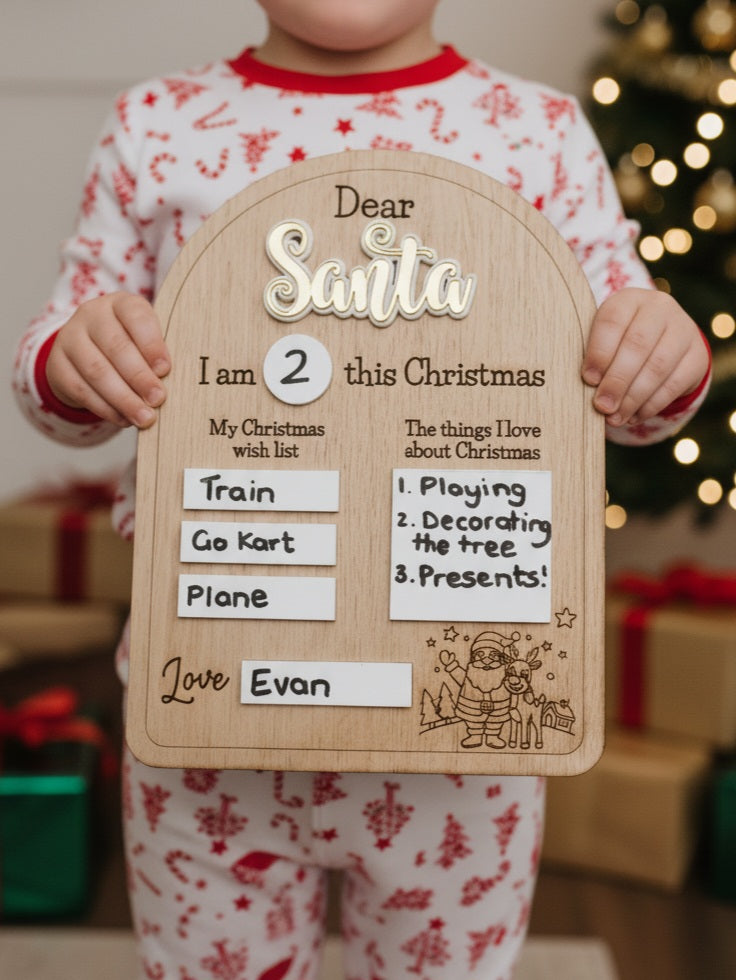 Santa Wish List Board