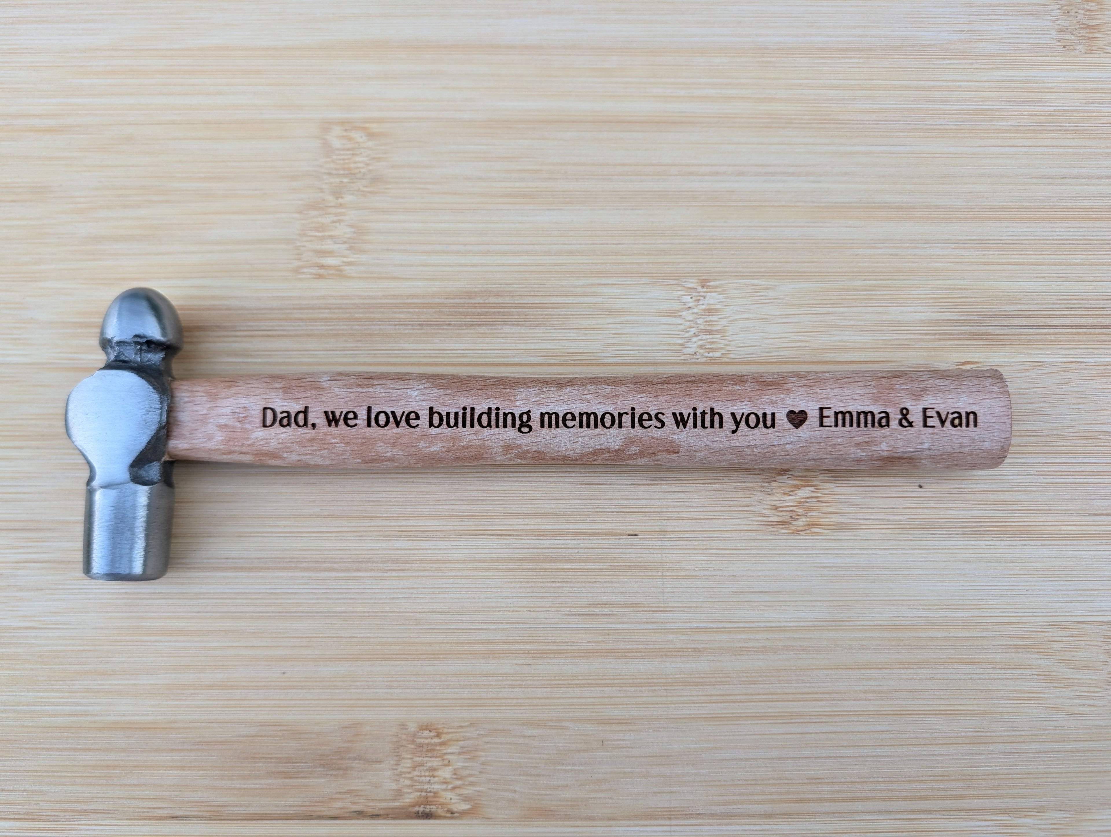 Building memories personalised hammer