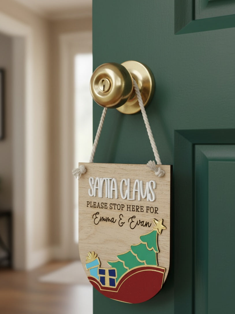 Personalised Christmas Door Sign