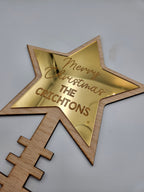 Personalised Christmas tree topper