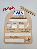 Back to school memory board