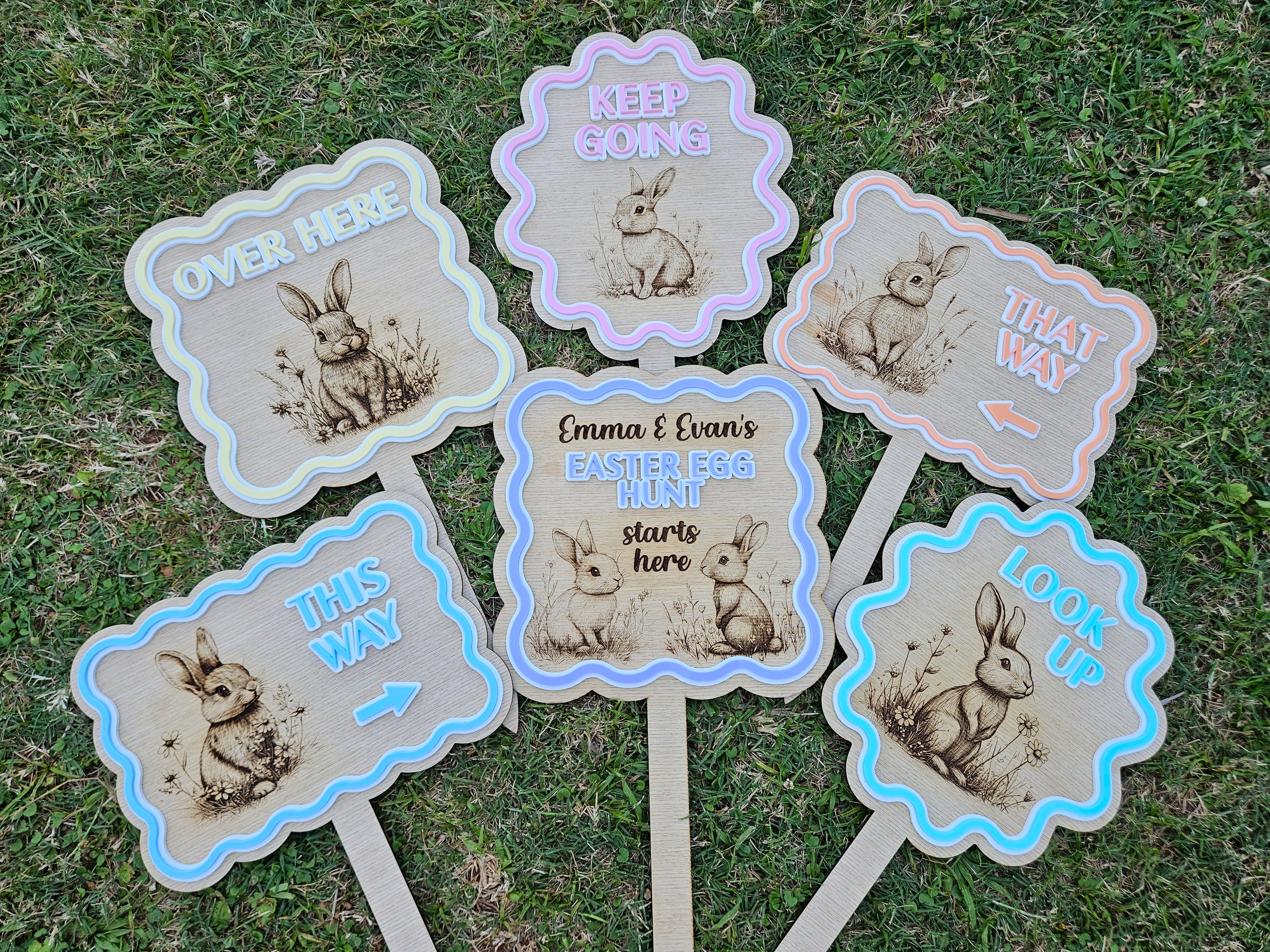 Easter Hunt Signs Bundle
