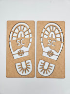 Santa's shoeprints