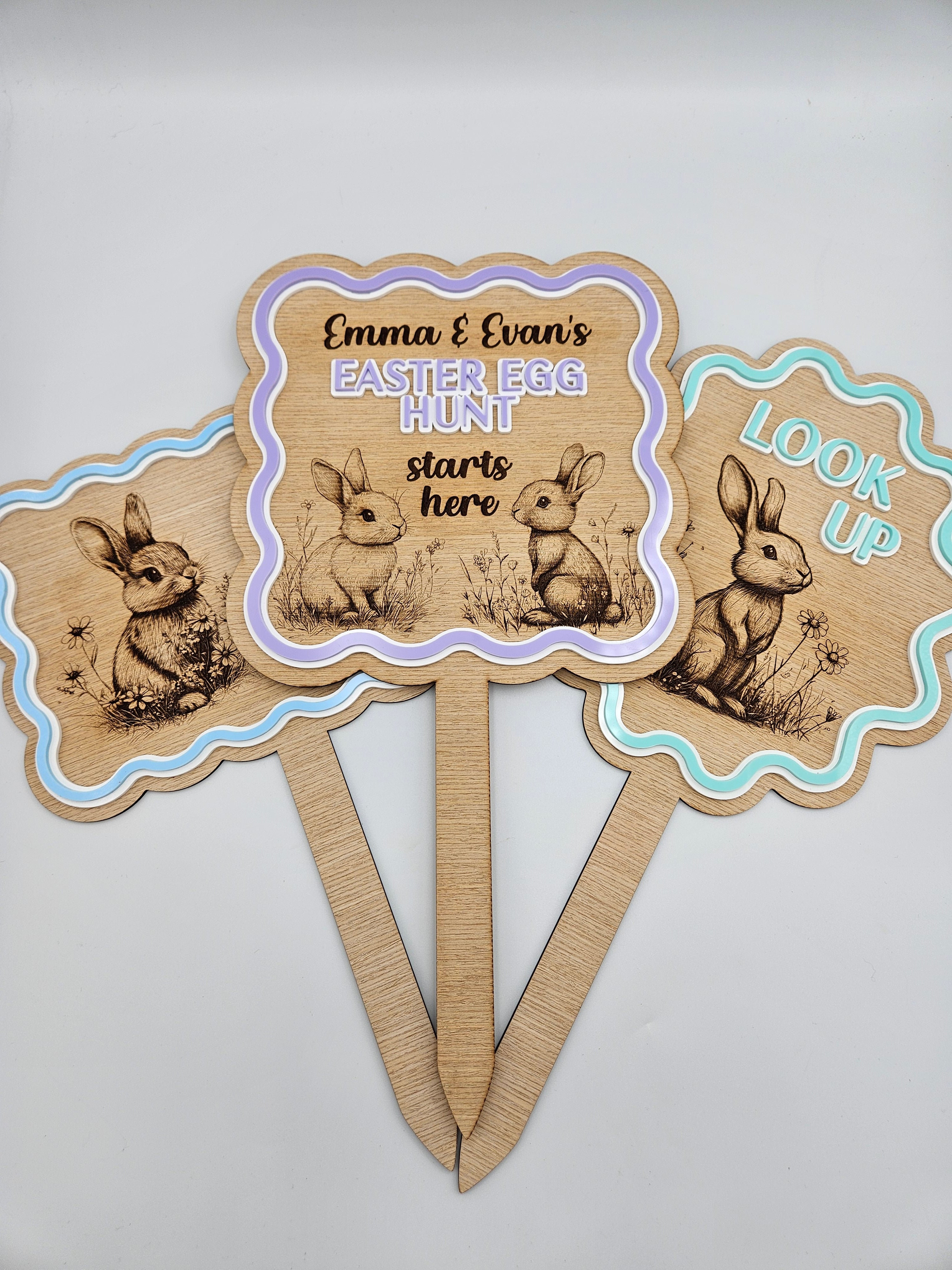 Personalised Easter Hunt sign