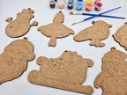 Paint your own Christmas ornaments activity