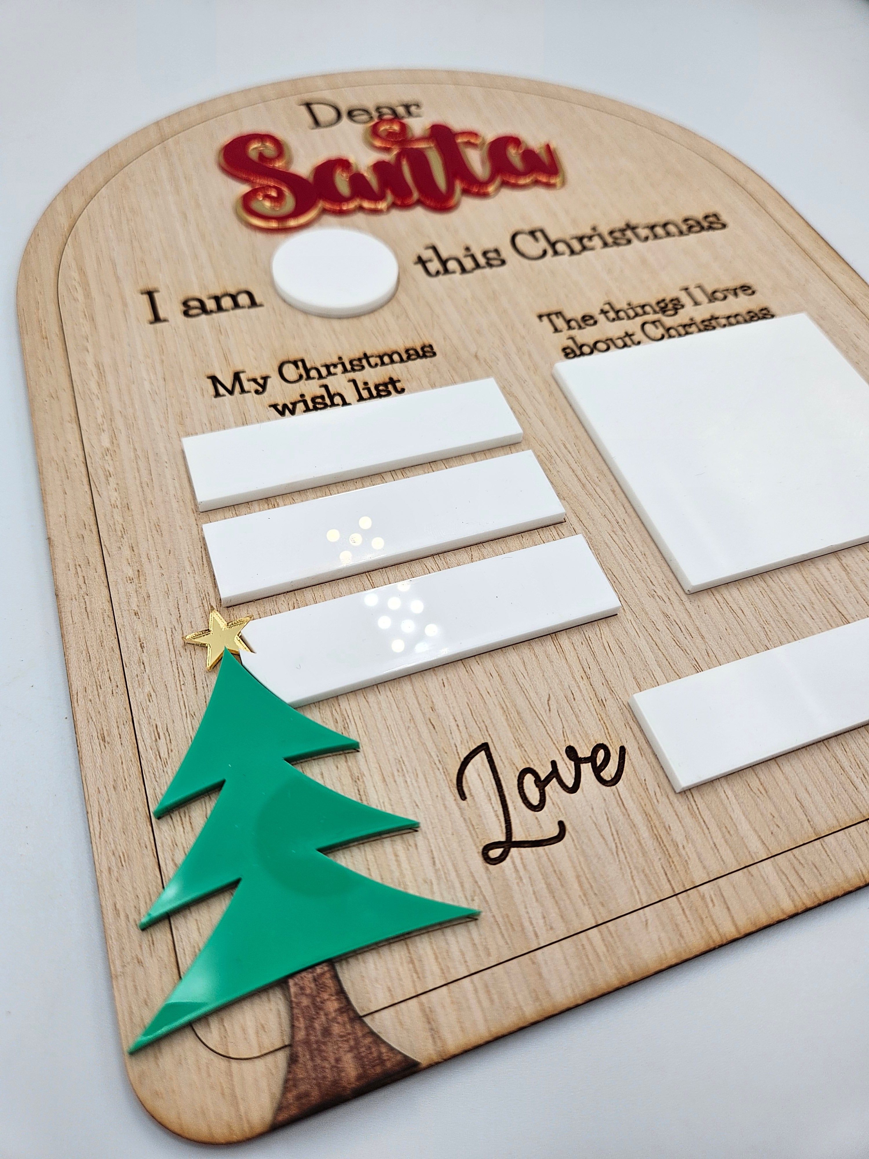 Santa Wish List Board
