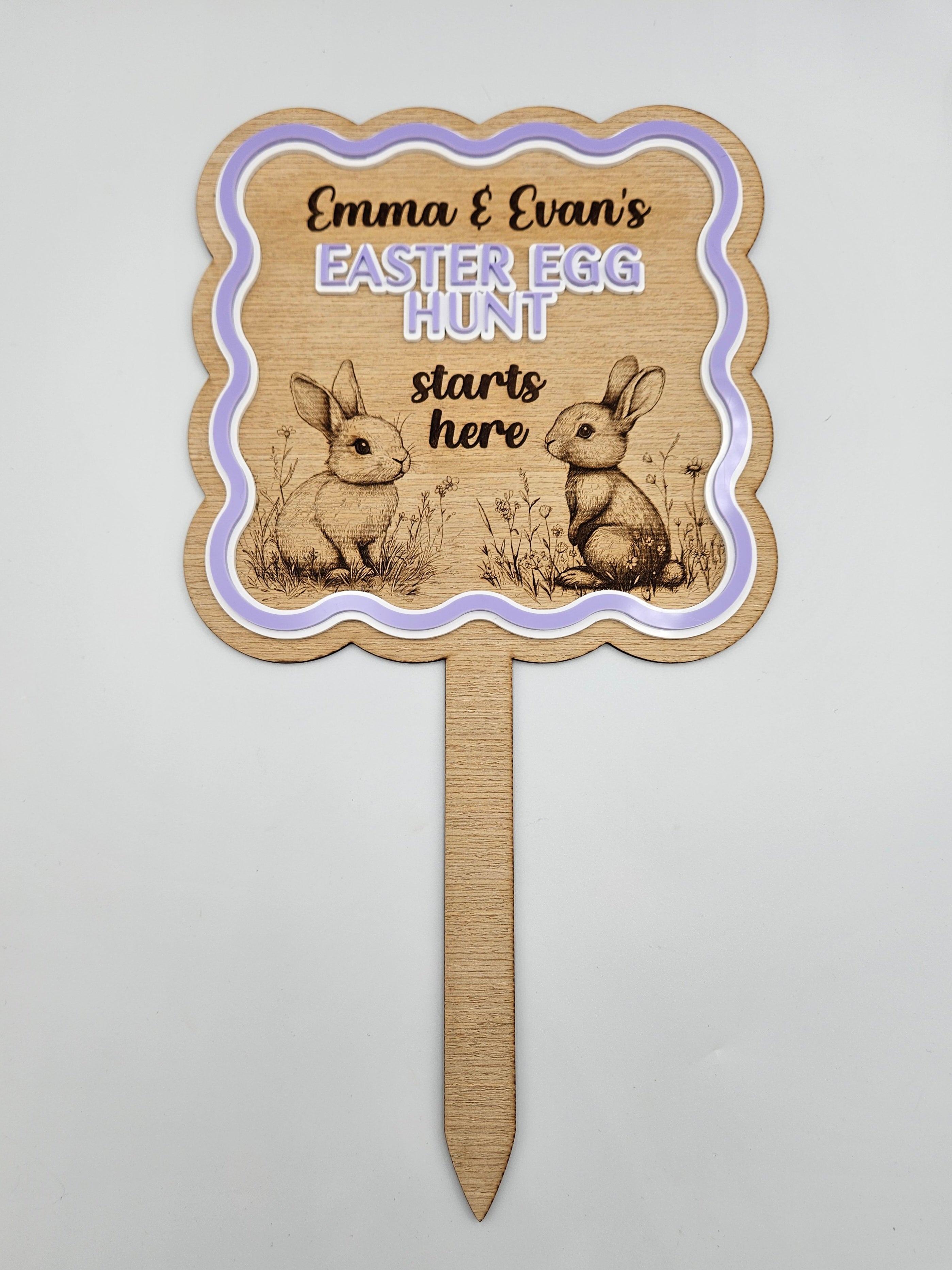 Personalised Easter Hunt sign