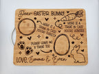 Easter bunny snack board