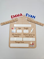 Back to school memory board