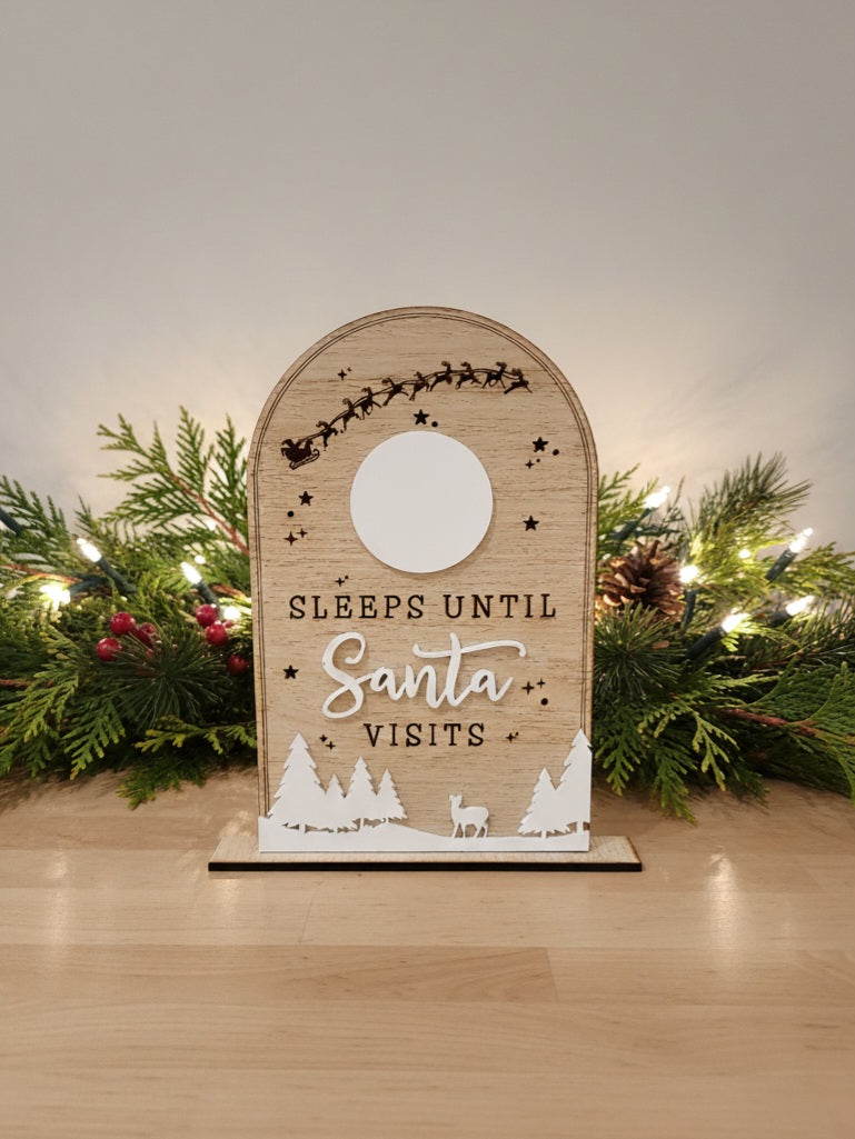Christmas Countdown Sign