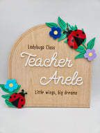 Ladybird teacher plaque