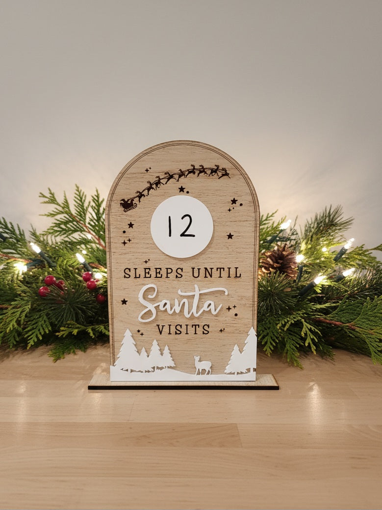 Christmas Countdown Sign