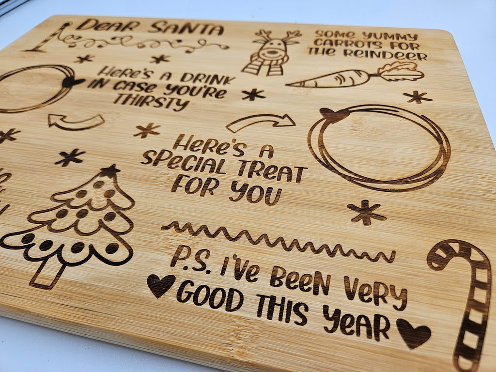 Santa snack board