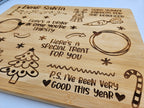 Santa snack board