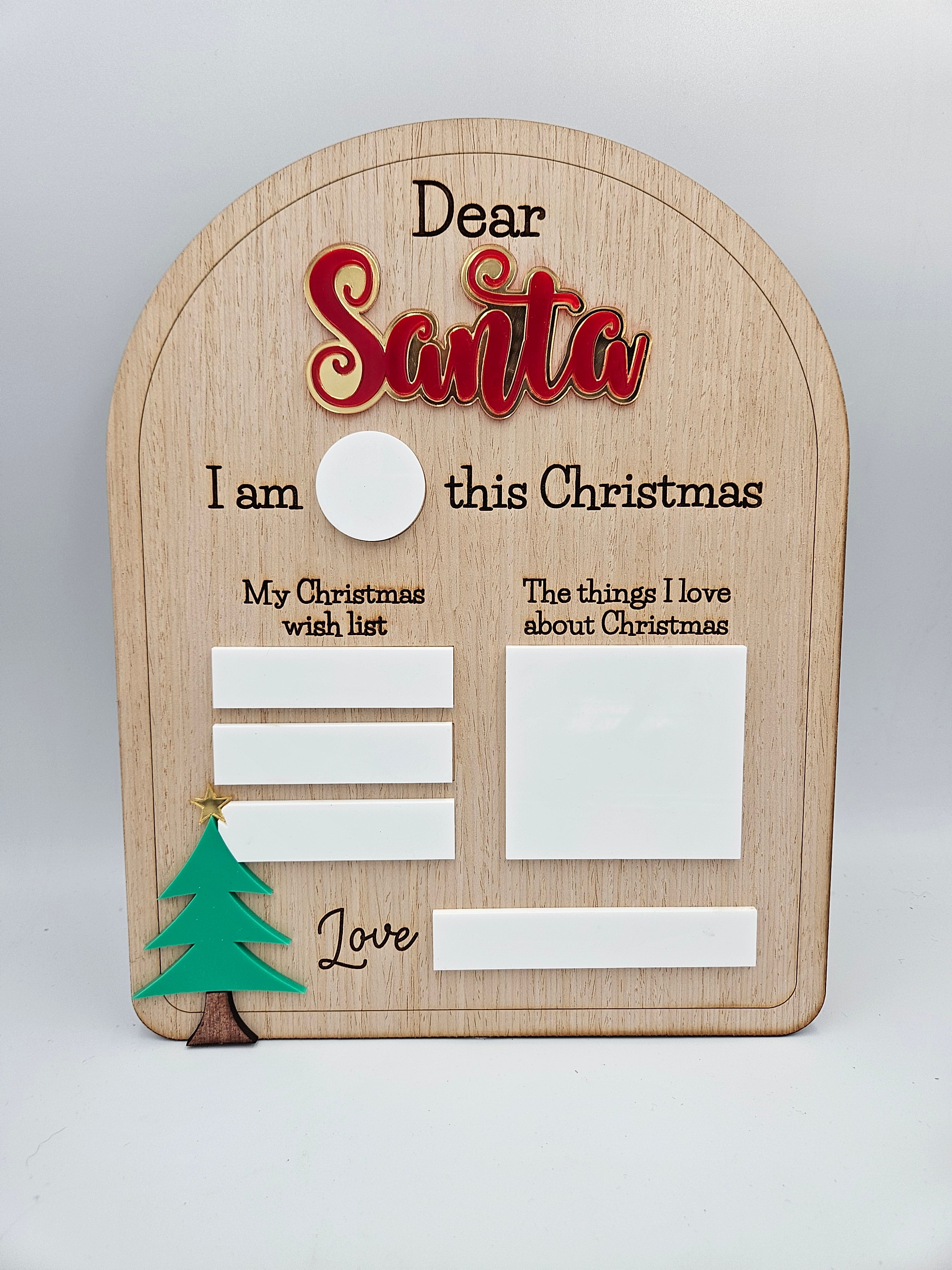 Santa Wish List Board