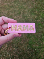 Floral keyring personalised