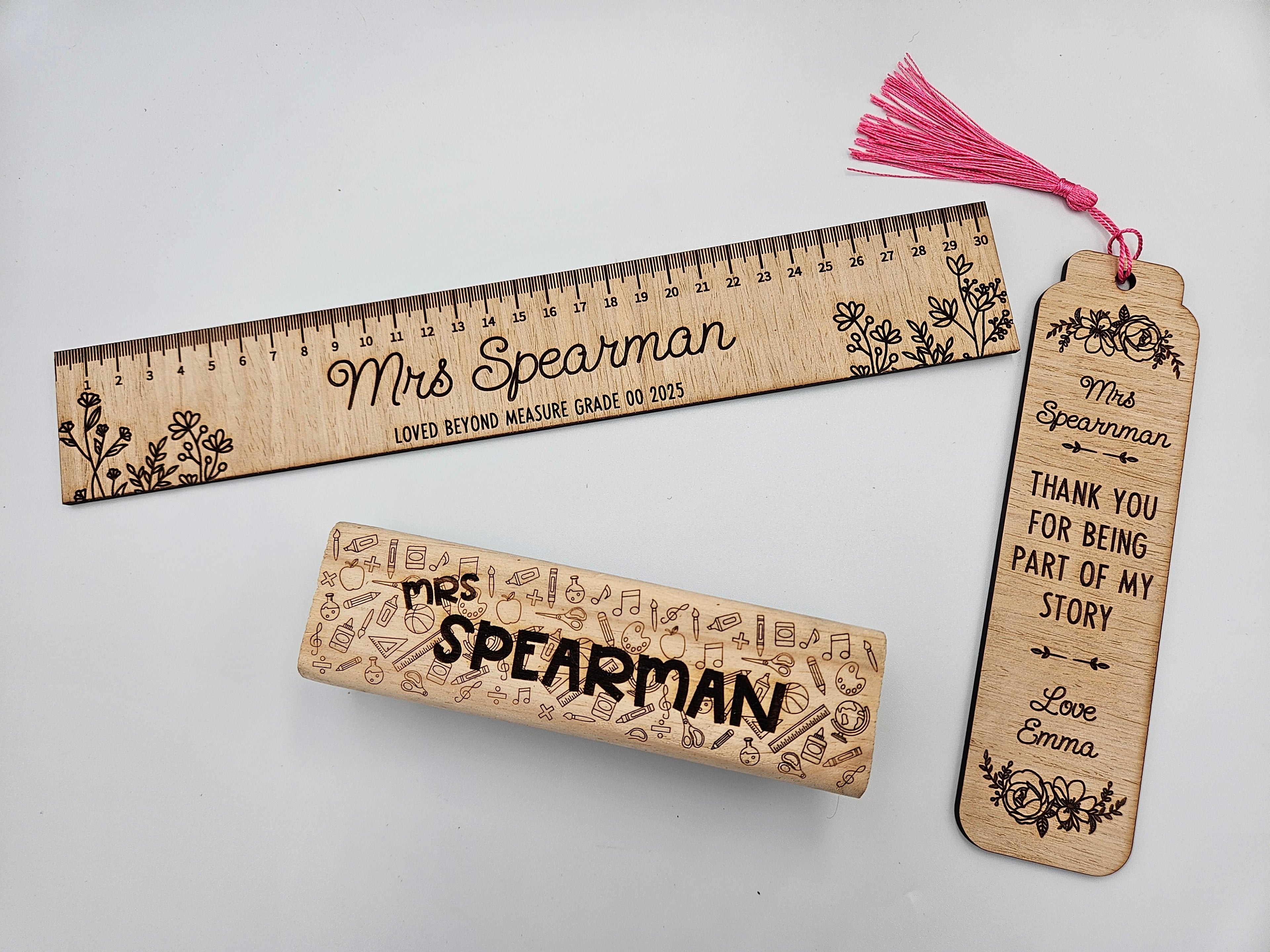 Thoughtful teacher bookmark