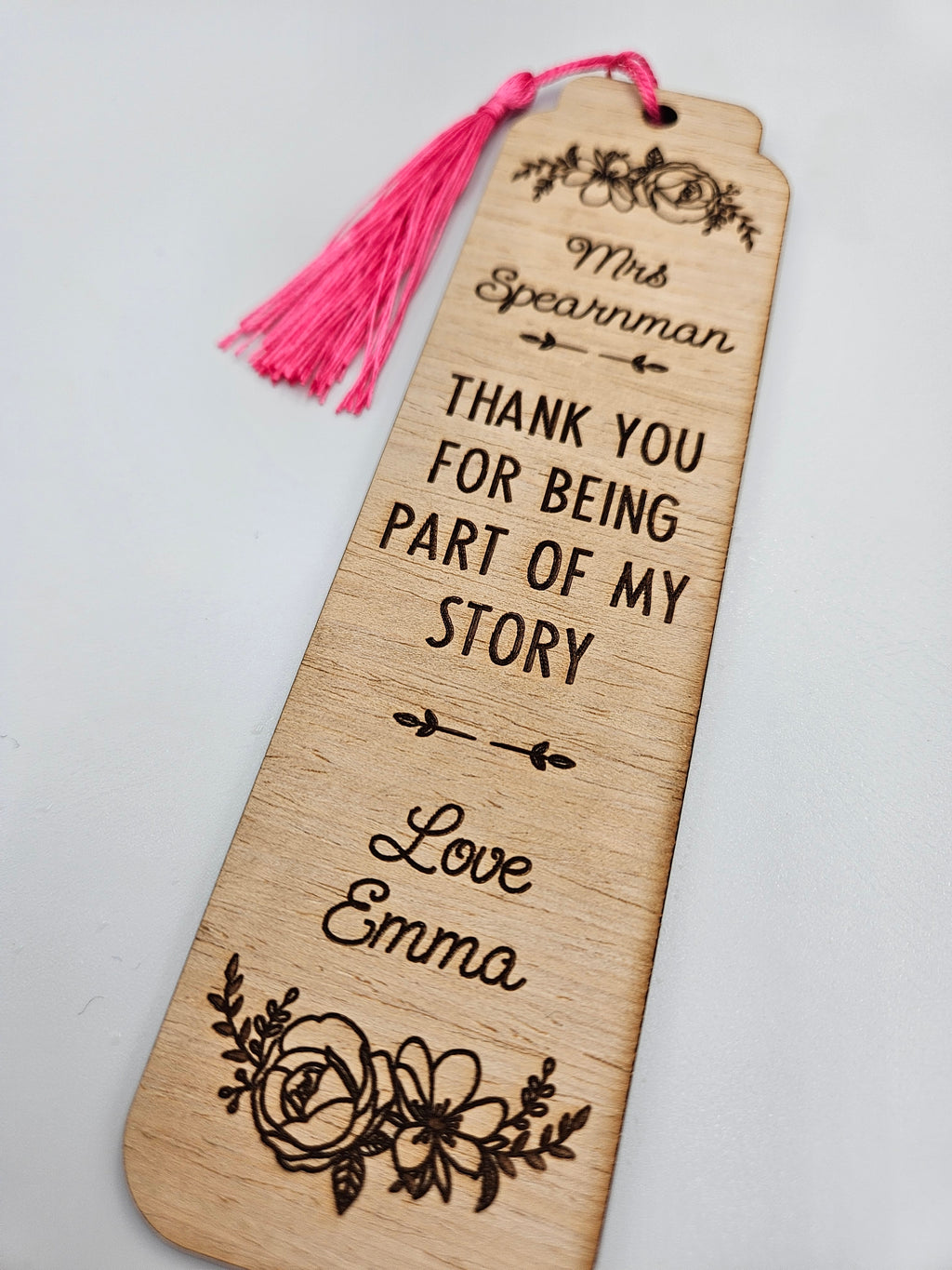 Thoughtful teacher bookmark
