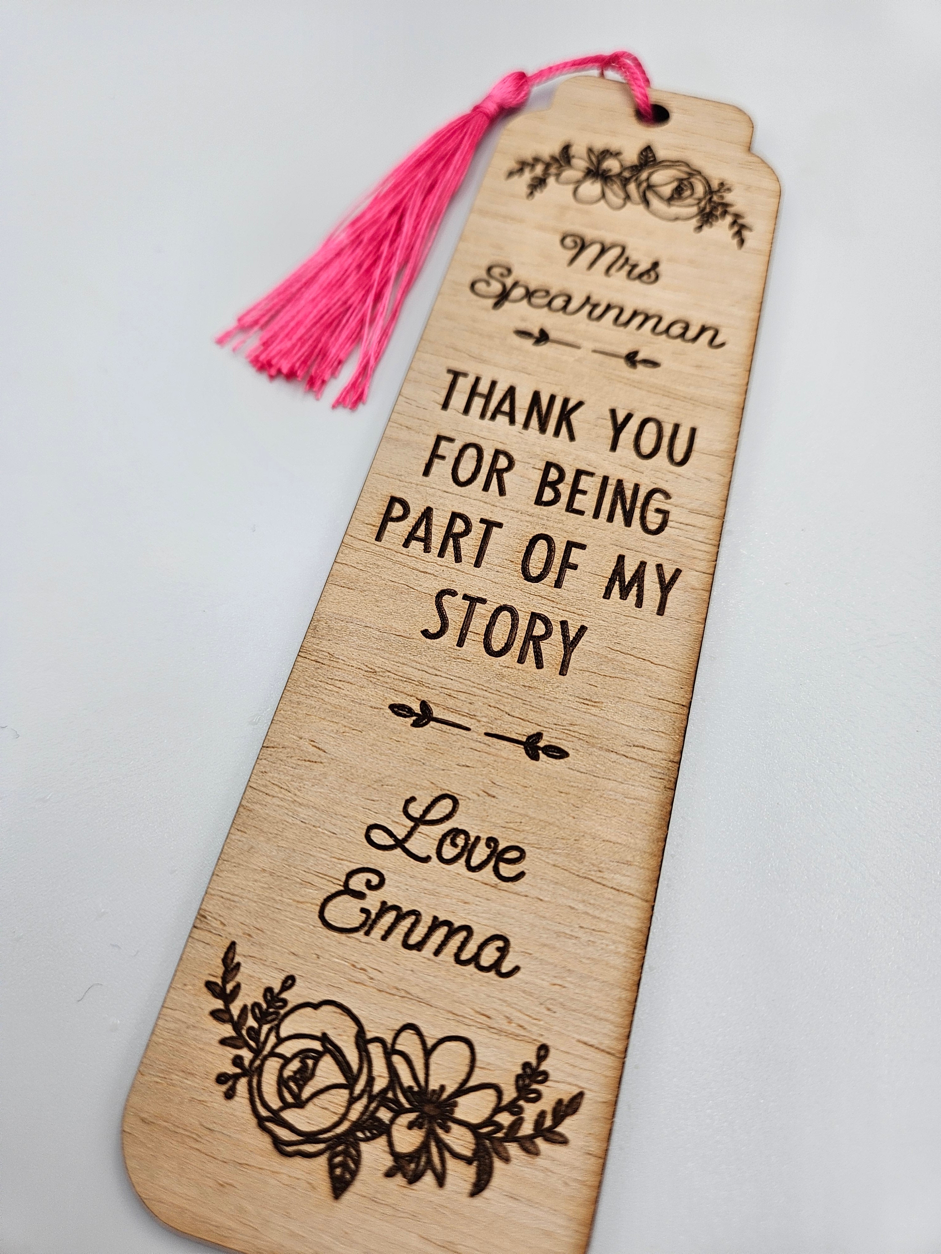 Thoughtful teacher bookmark